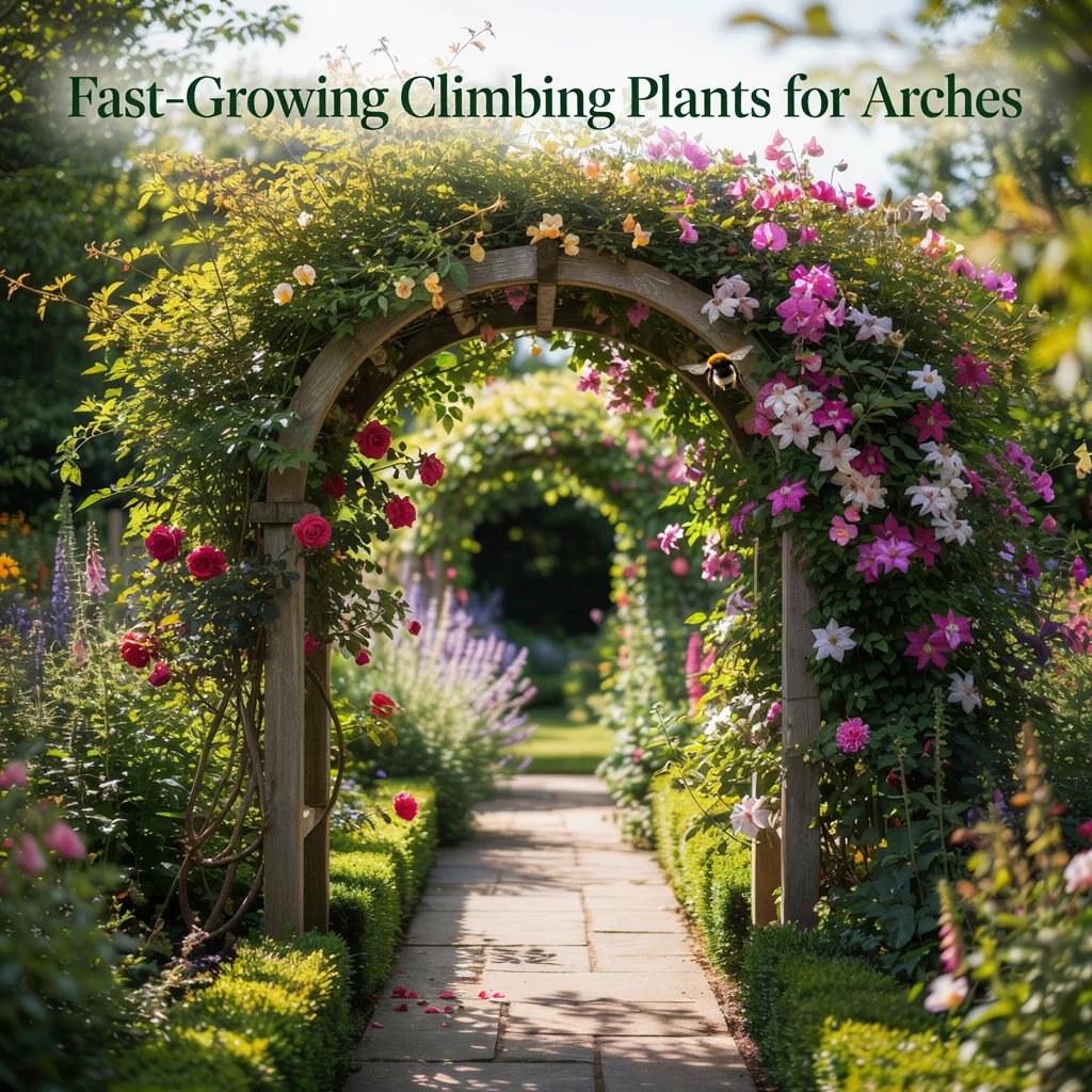 Fast-Growing Climbing Plants for Arches