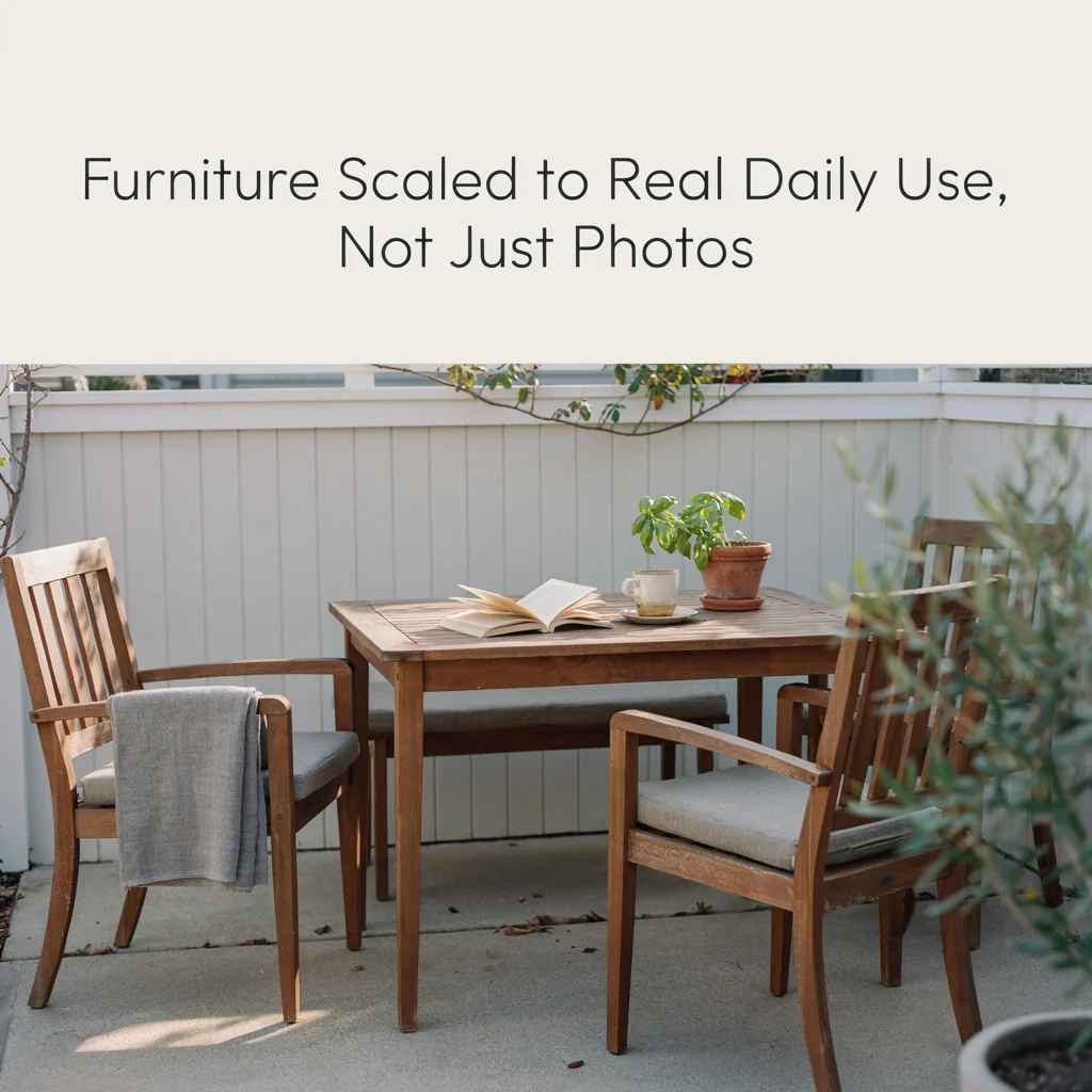 Furniture Scaled to Real Daily Use, Not Just Photos