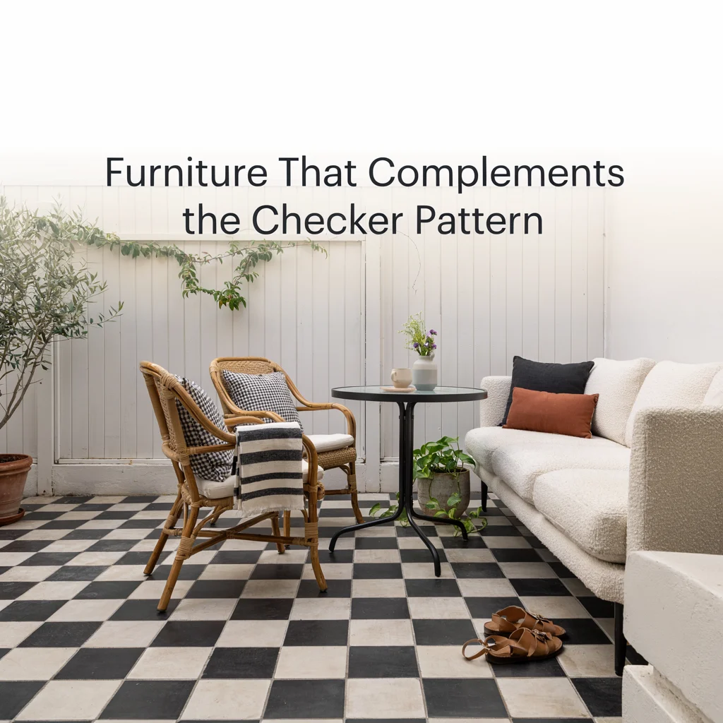Furniture That Complements the Checker Pattern