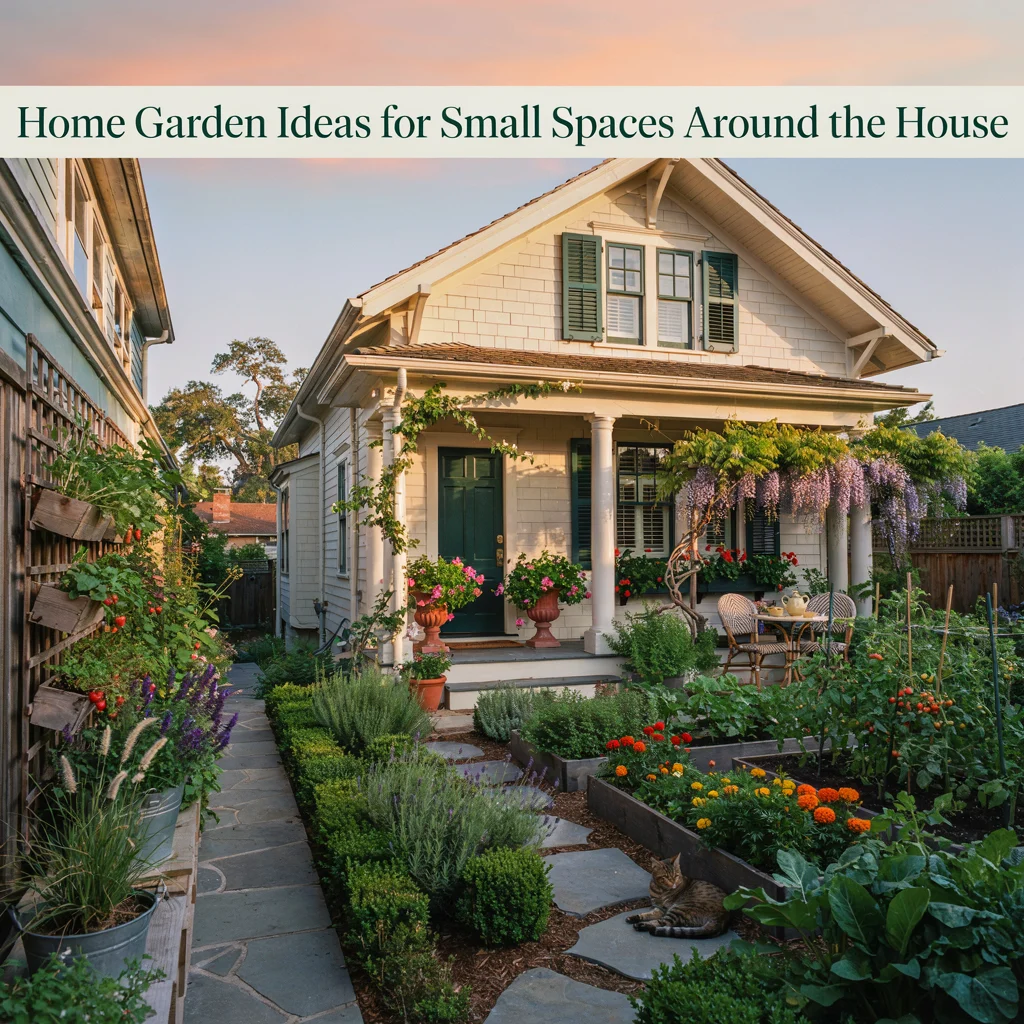 Home Garden Ideas for Small Spaces Around the House