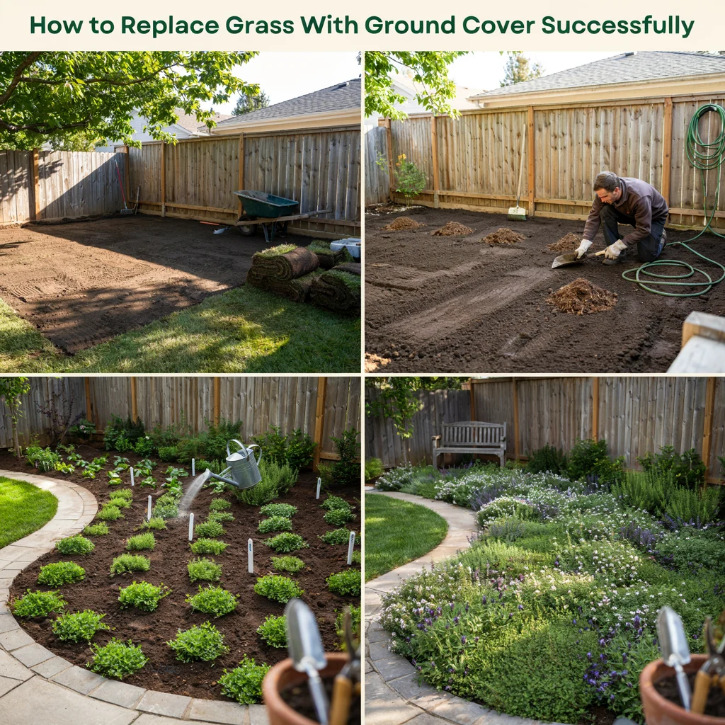 How to Replace Grass With Ground Cover Successfully