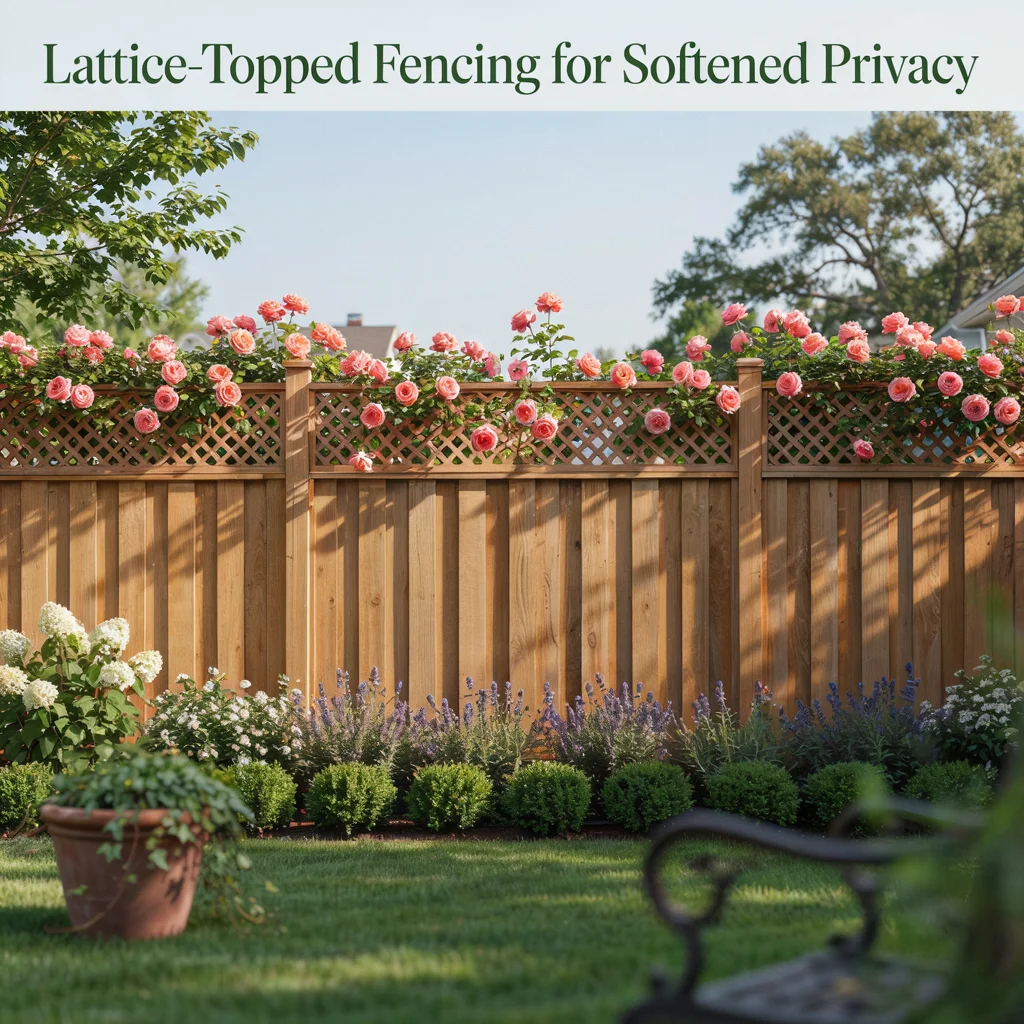 Lattice-Topped Fencing for Softened Privacy