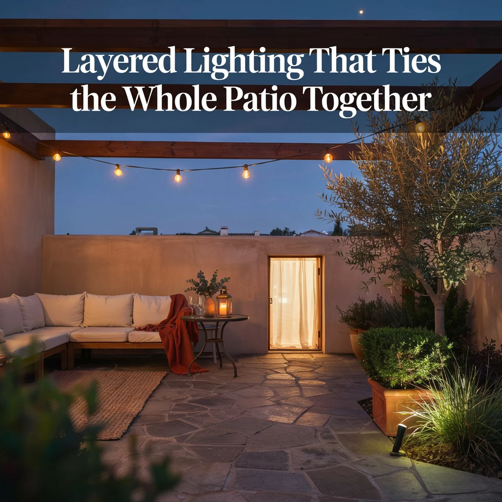 Layered Lighting That Ties the Whole Patio Together