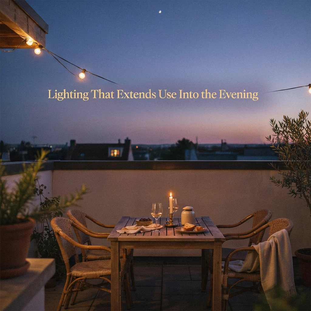 Lighting That Extends Use Into the Evening