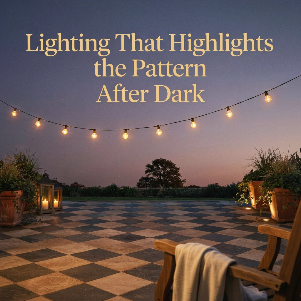 Lighting That Highlights the Pattern After Dark