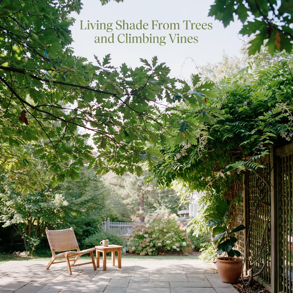 Living Shade From Trees and Climbing Vines