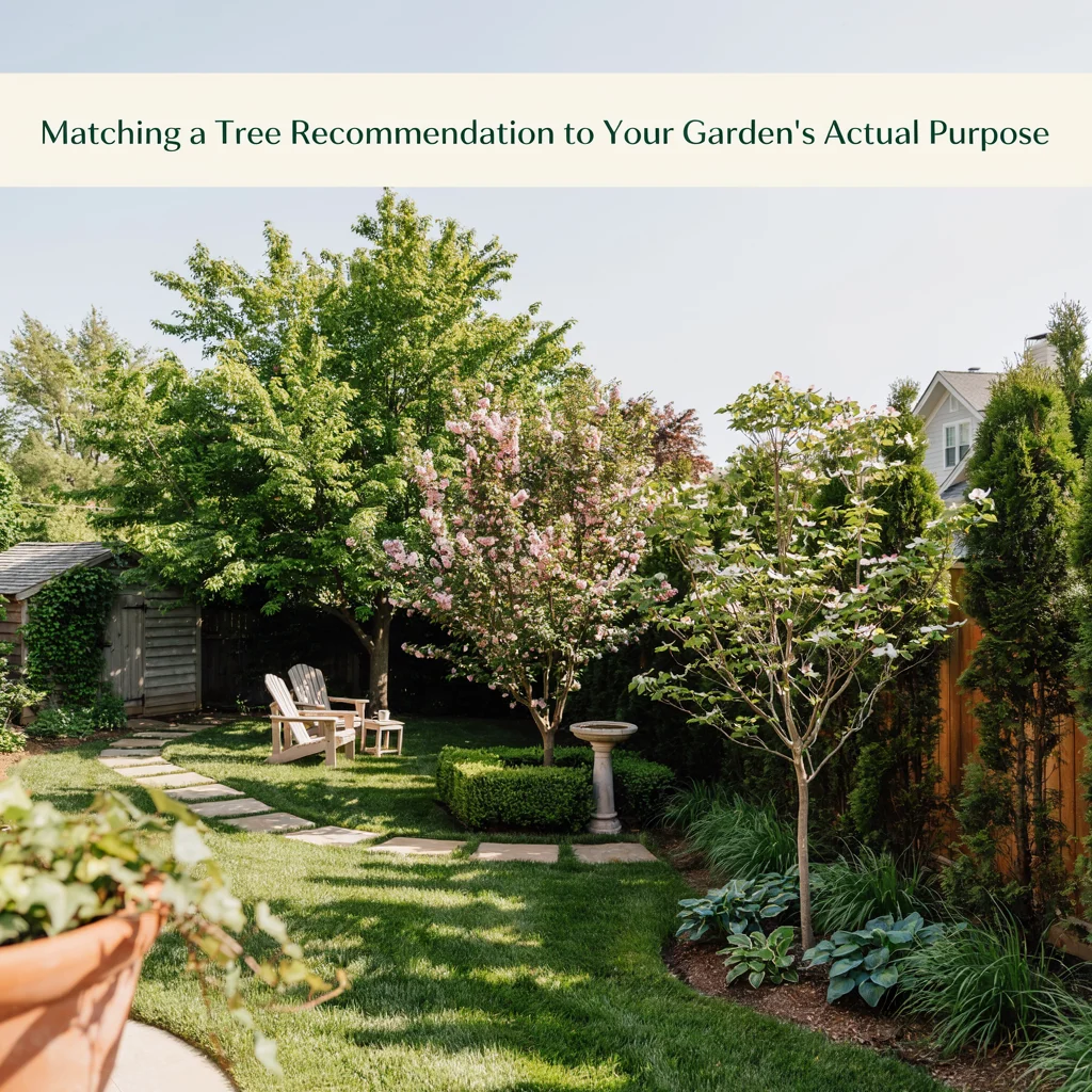 Matching a Tree Recommendation to Your Garden's Actual Purpose