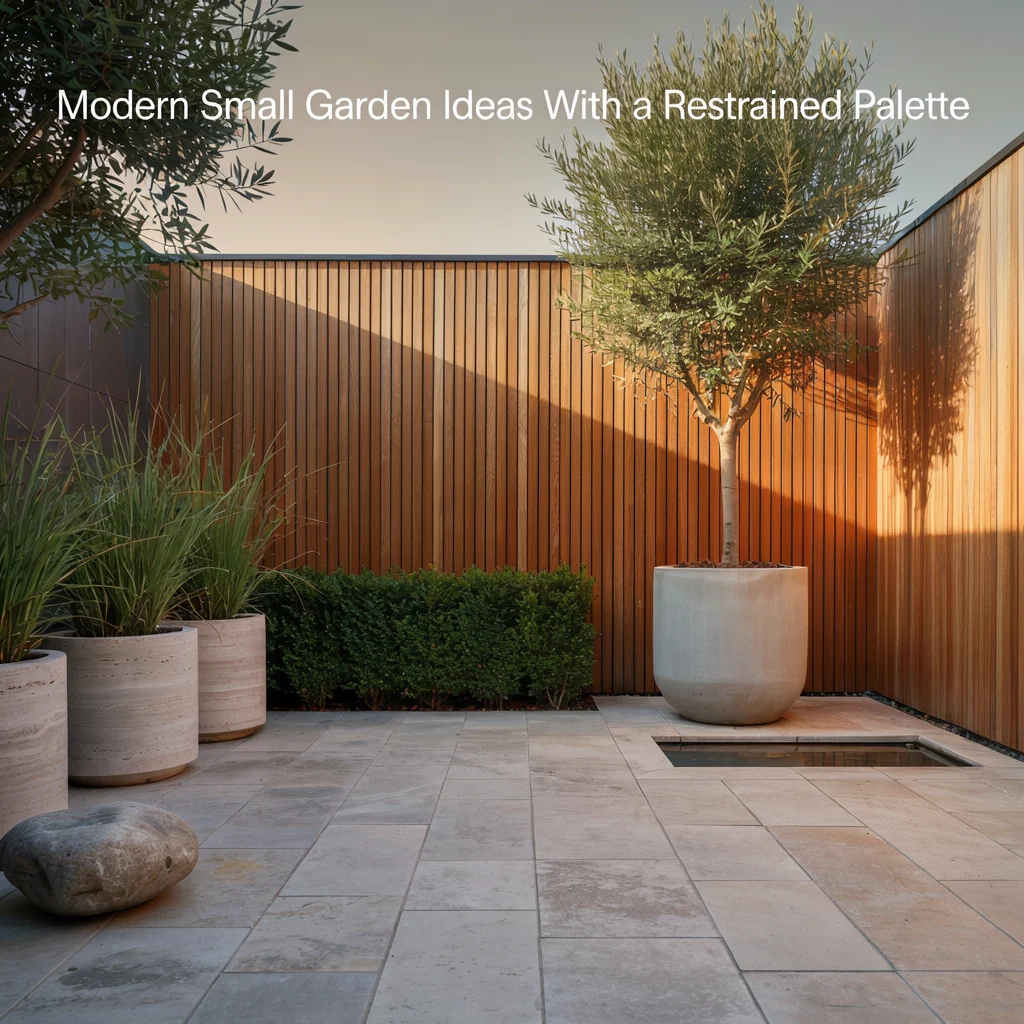 Modern Small Garden Ideas With a Restrained Palette