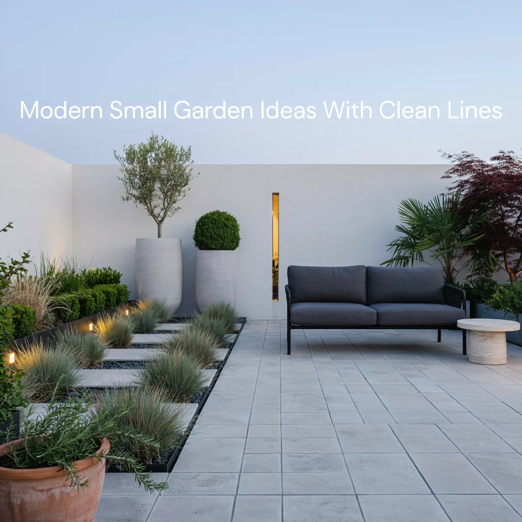 Modern Small Garden Ideas With Clean Lines