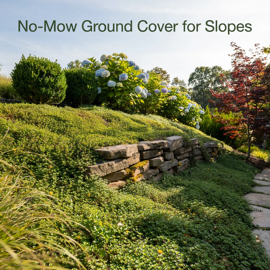 No-Mow Ground Cover for Slopes