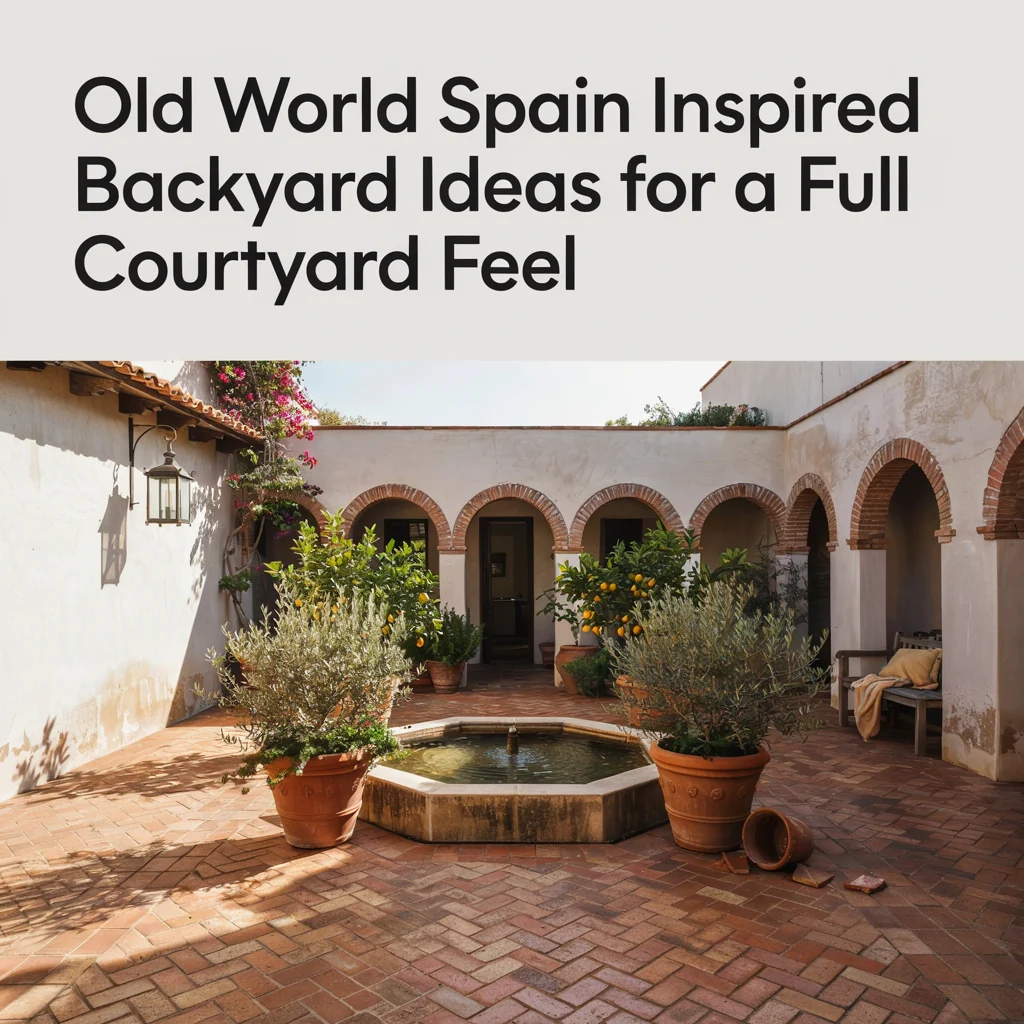 Old World Spain Inspired Backyard Ideas for a Full Courtyard Feel
