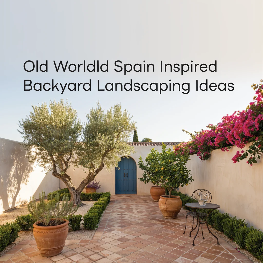 Old World Spain Inspired Backyard Landscaping Ideas