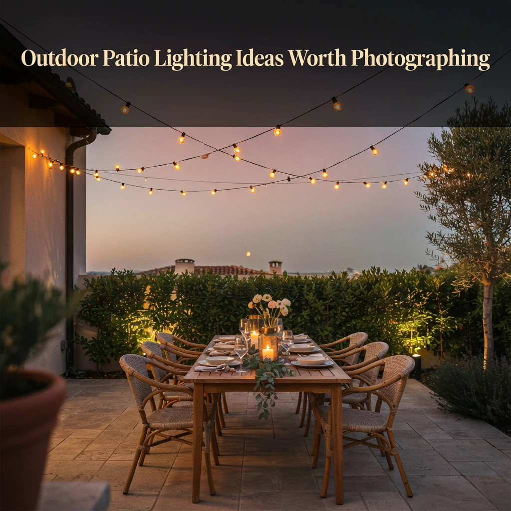 Outdoor Patio Lighting Ideas Worth Photographing