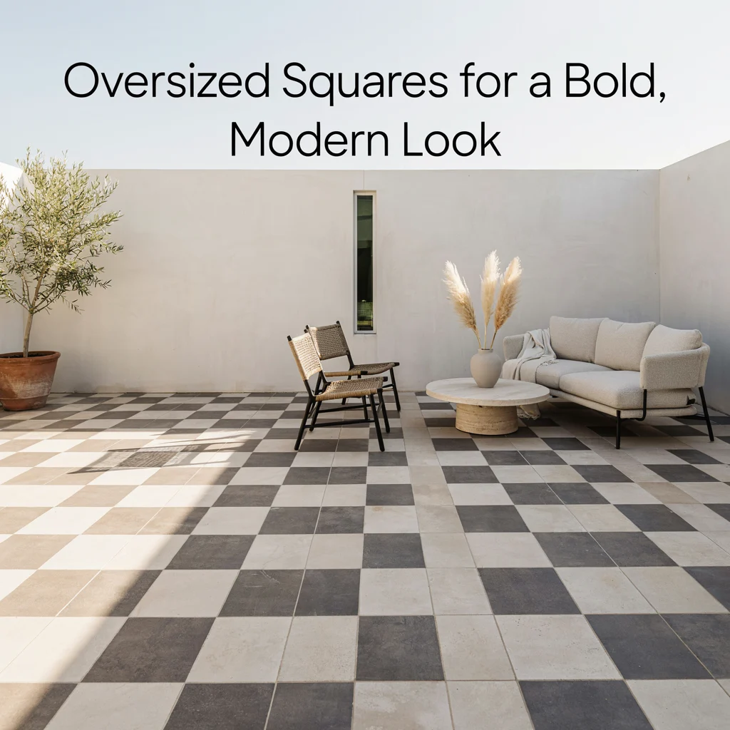 Oversized Squares for a Bold, Modern Look