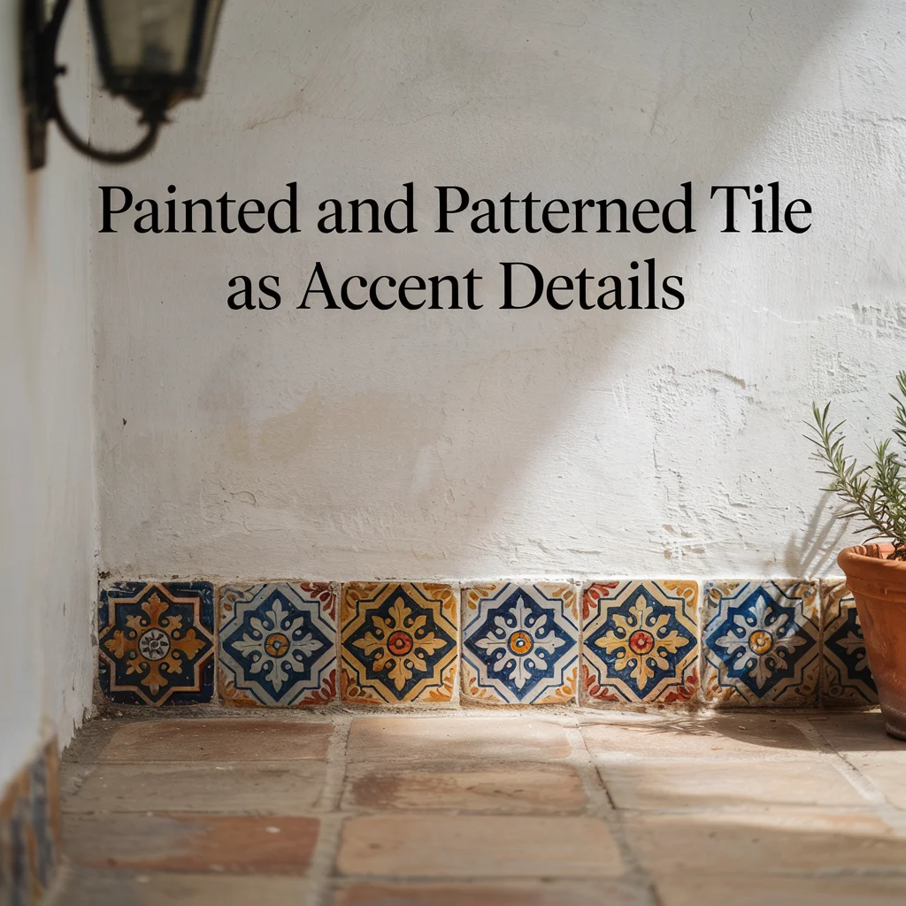 Painted and Patterned Tile as Accent Details