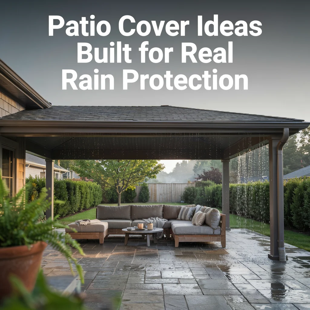 Patio Cover Ideas Built for Real Rain Protection
