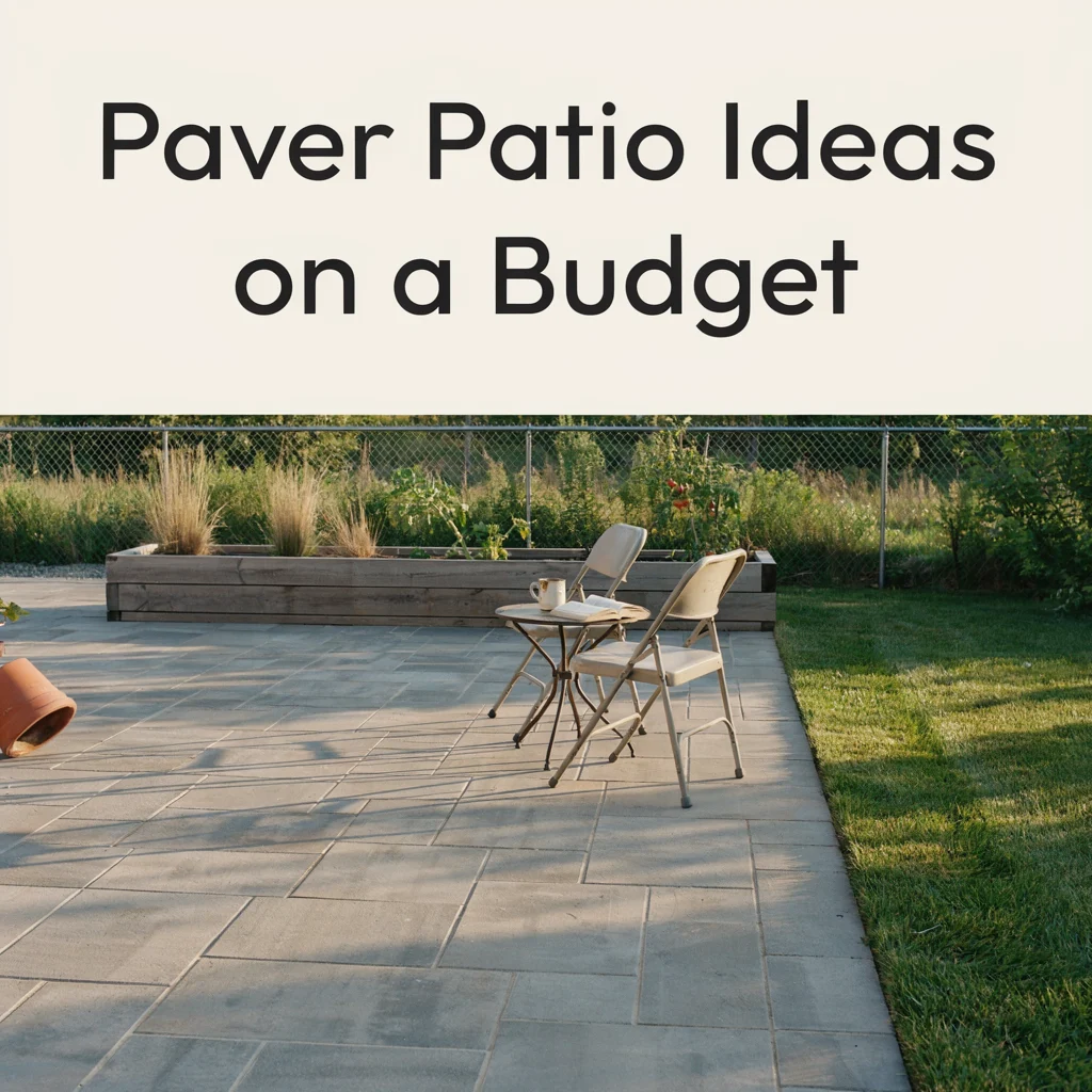 Paver Patio Ideas on a Budget