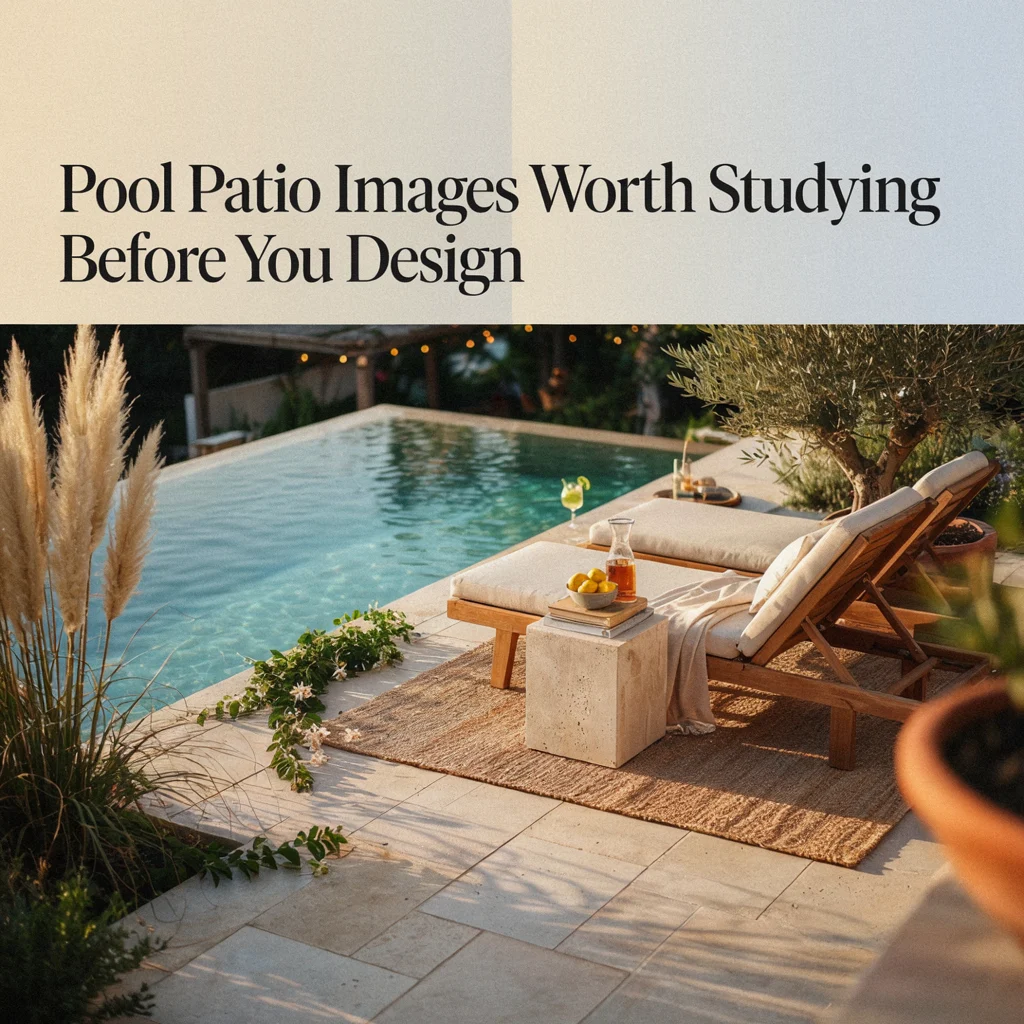 Pool Patio Images Worth Studying Before You Design