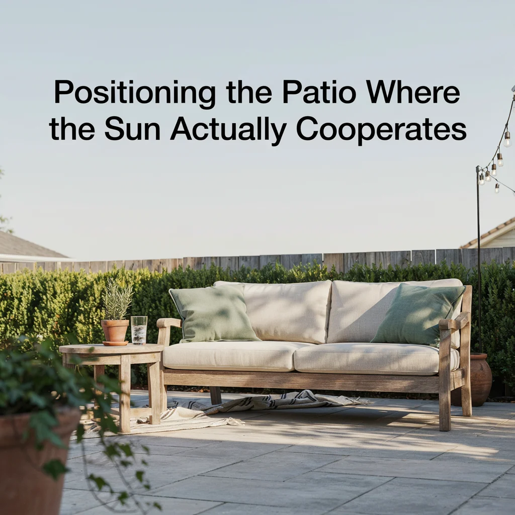 Positioning the Patio Where the Sun Actually Cooperates