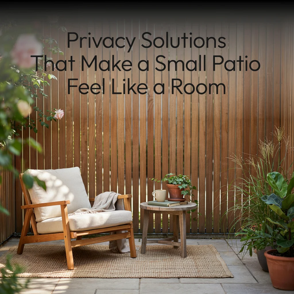 Privacy Solutions That Make a Small Patio Feel Like a Room