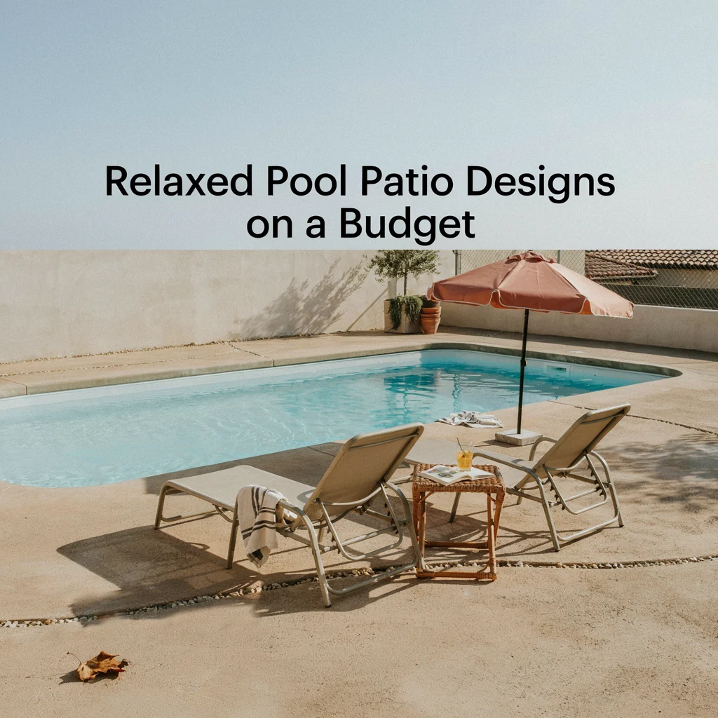 Relaxed Pool Patio Designs on a Budget