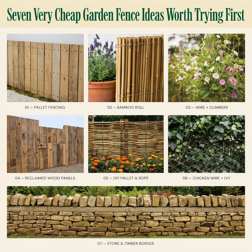 Seven Very Cheap Garden Fence Ideas Worth Trying First