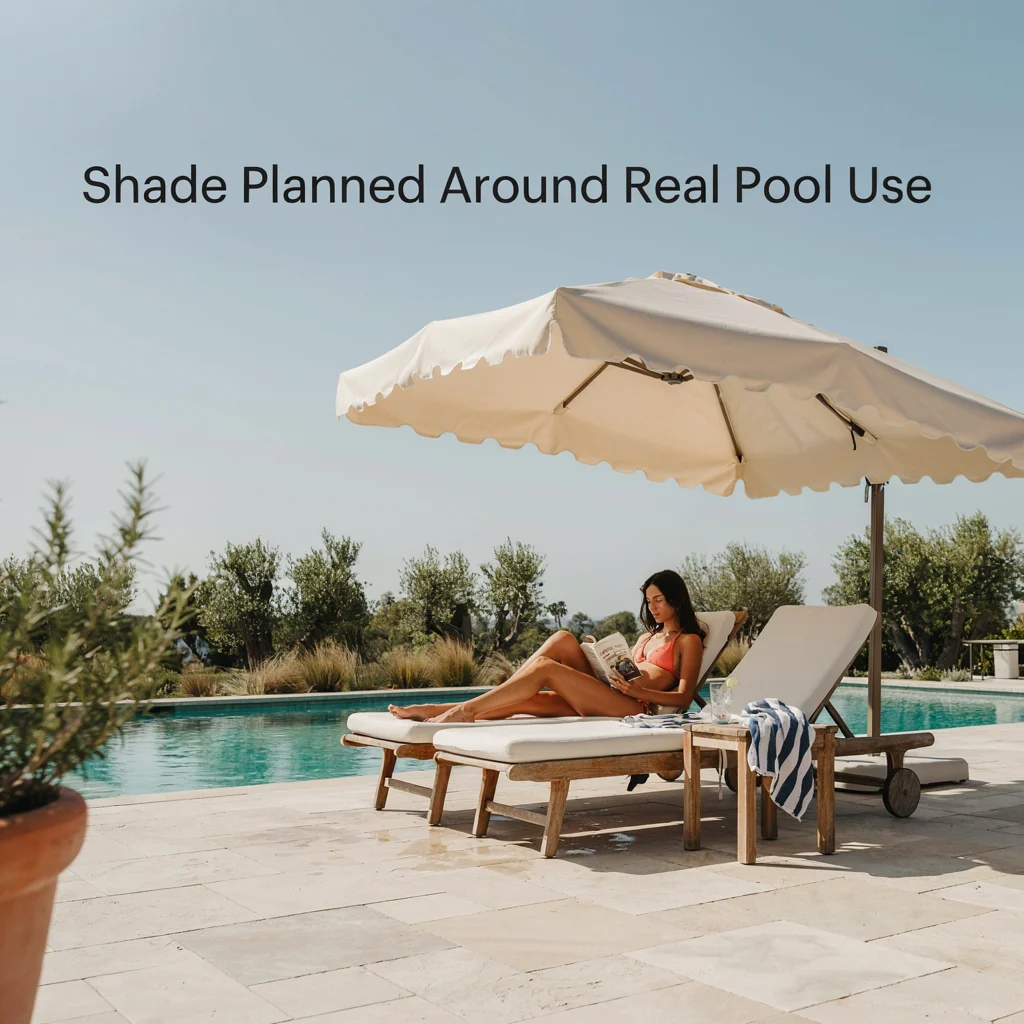 Shade Planned Around Real Pool Use