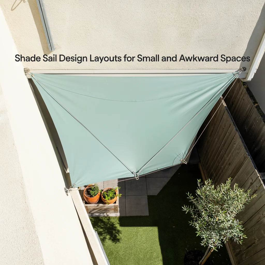 Shade Sail Design Layouts for Small and Awkward Spaces