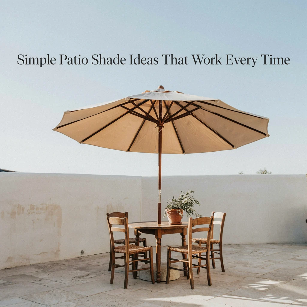 Simple Patio Shade Ideas That Work Every Time