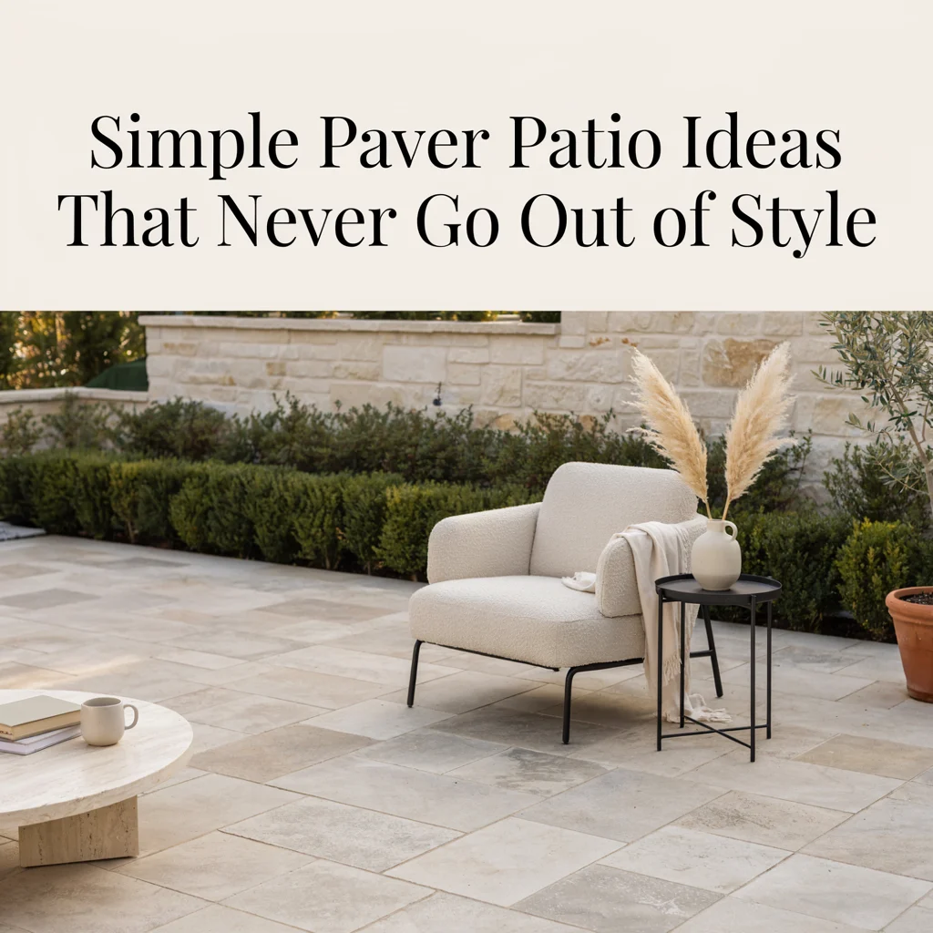 Simple Paver Patio Ideas That Never Go Out of Style