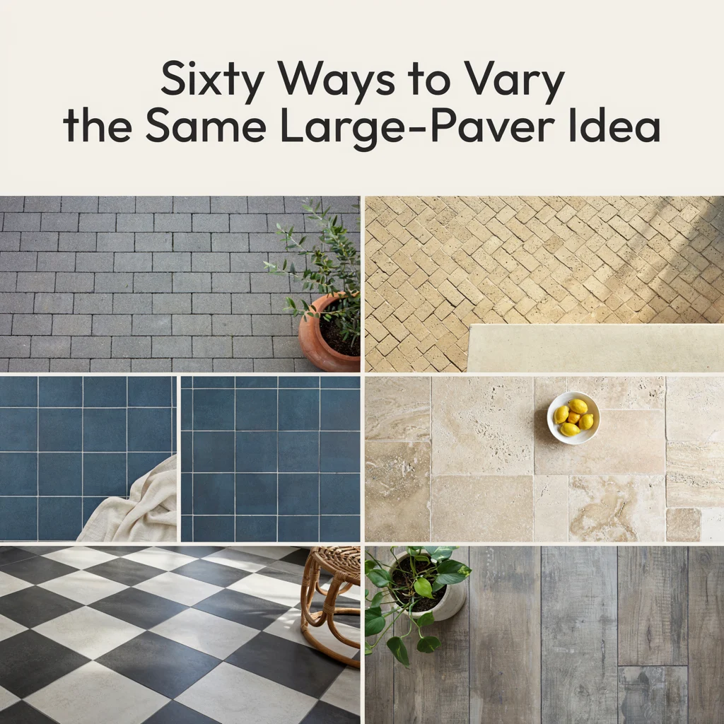Sixty Ways to Vary the Same Large-Paver Idea