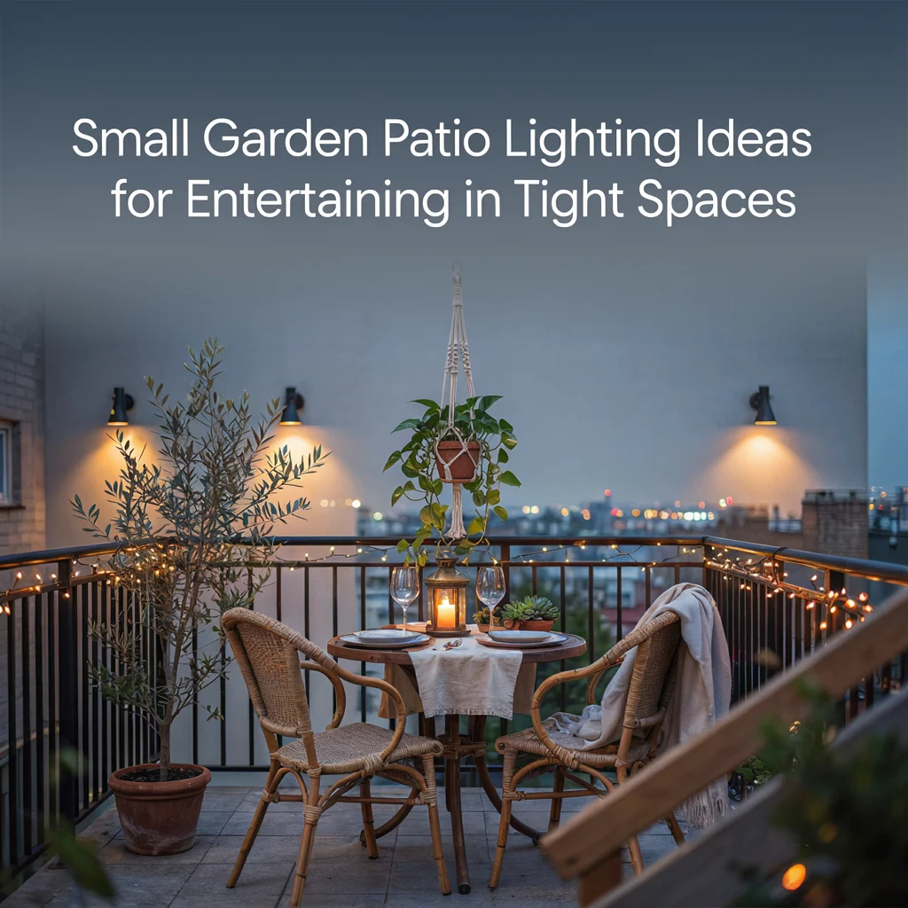 Small Garden Patio Lighting Ideas for Entertaining in Tight Spaces
