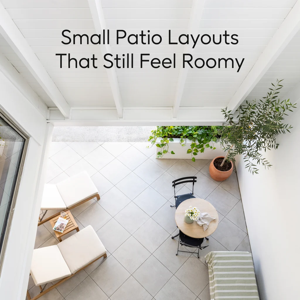 Small Patio Layouts That Still Feel Roomy
