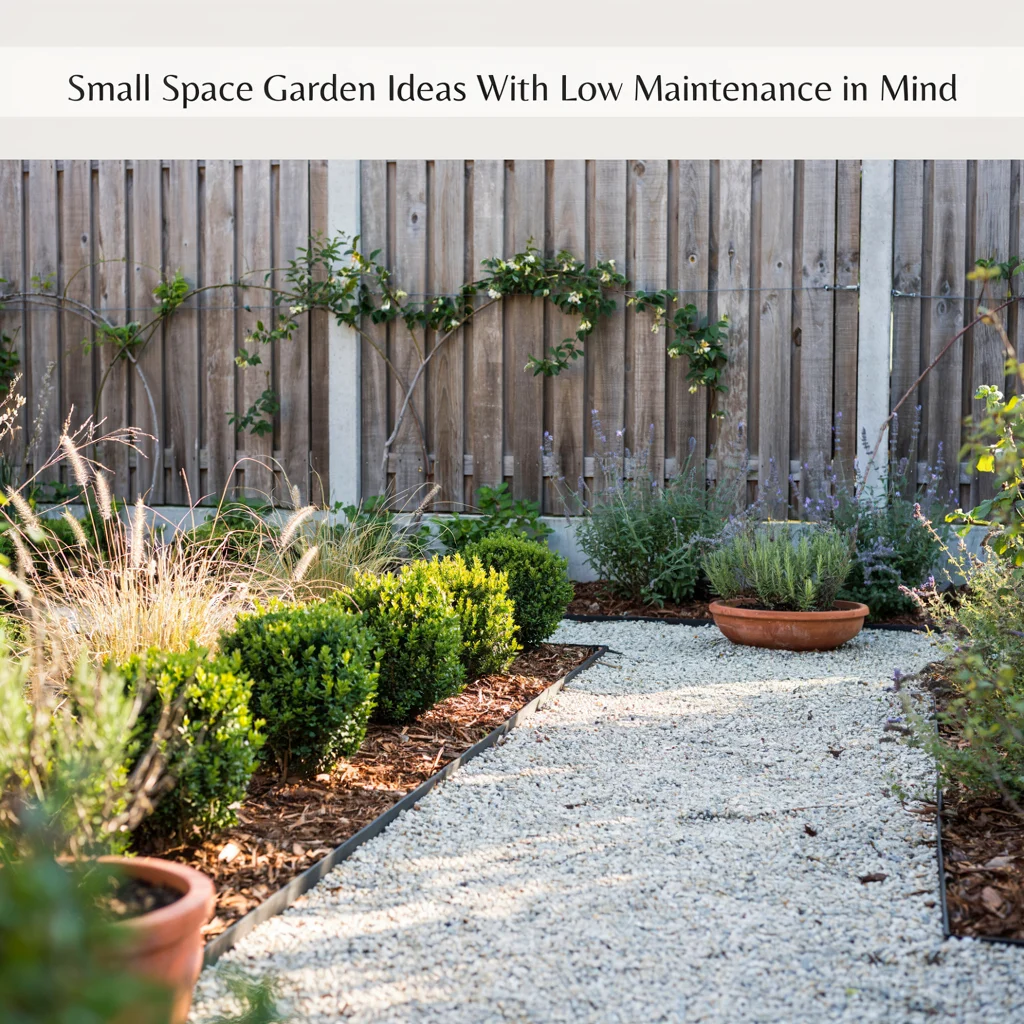 Small Space Garden Ideas With Low Maintenance in Mind