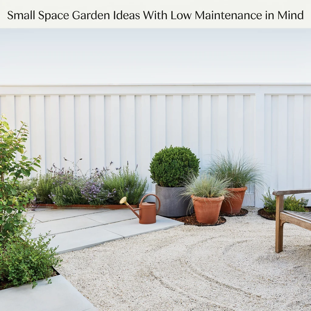 Small Space Garden Ideas With Low Maintenance in Mind