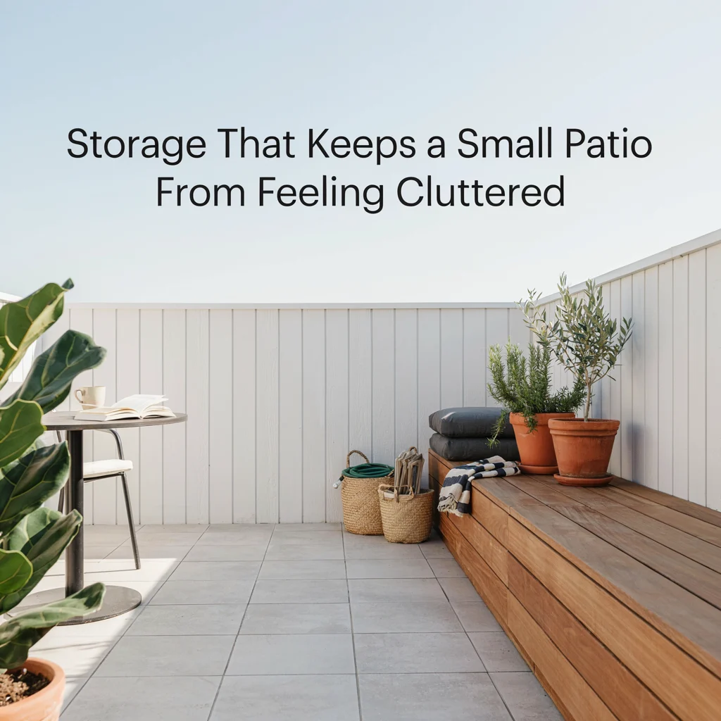 Storage That Keeps a Small Patio From Feeling Cluttered