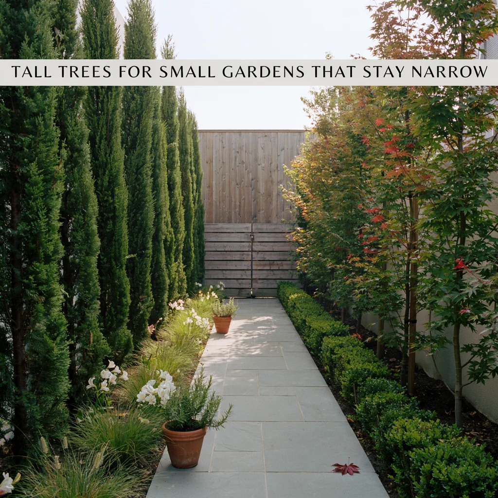 Tall Trees for Small Gardens That Stay Narrow