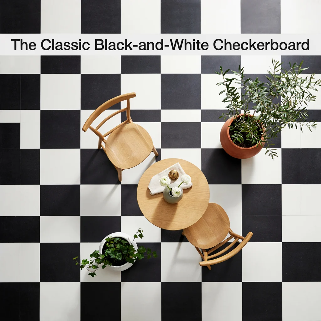 The Classic Black-and-White Checkerboard