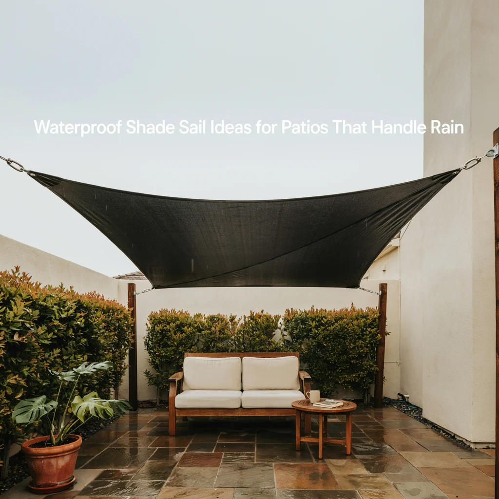 Waterproof Shade Sail Ideas for Patios That Handle Rain