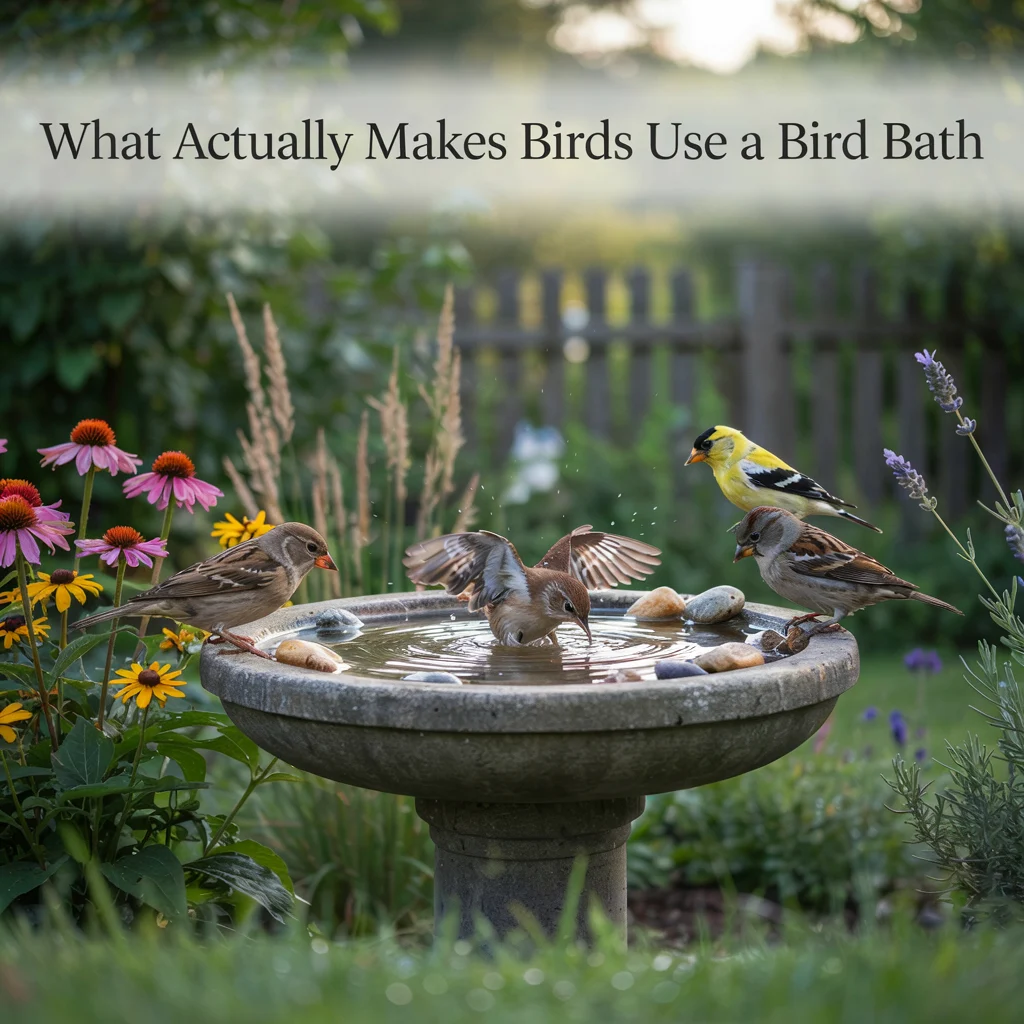What Actually Makes Birds Use a Bird Bath