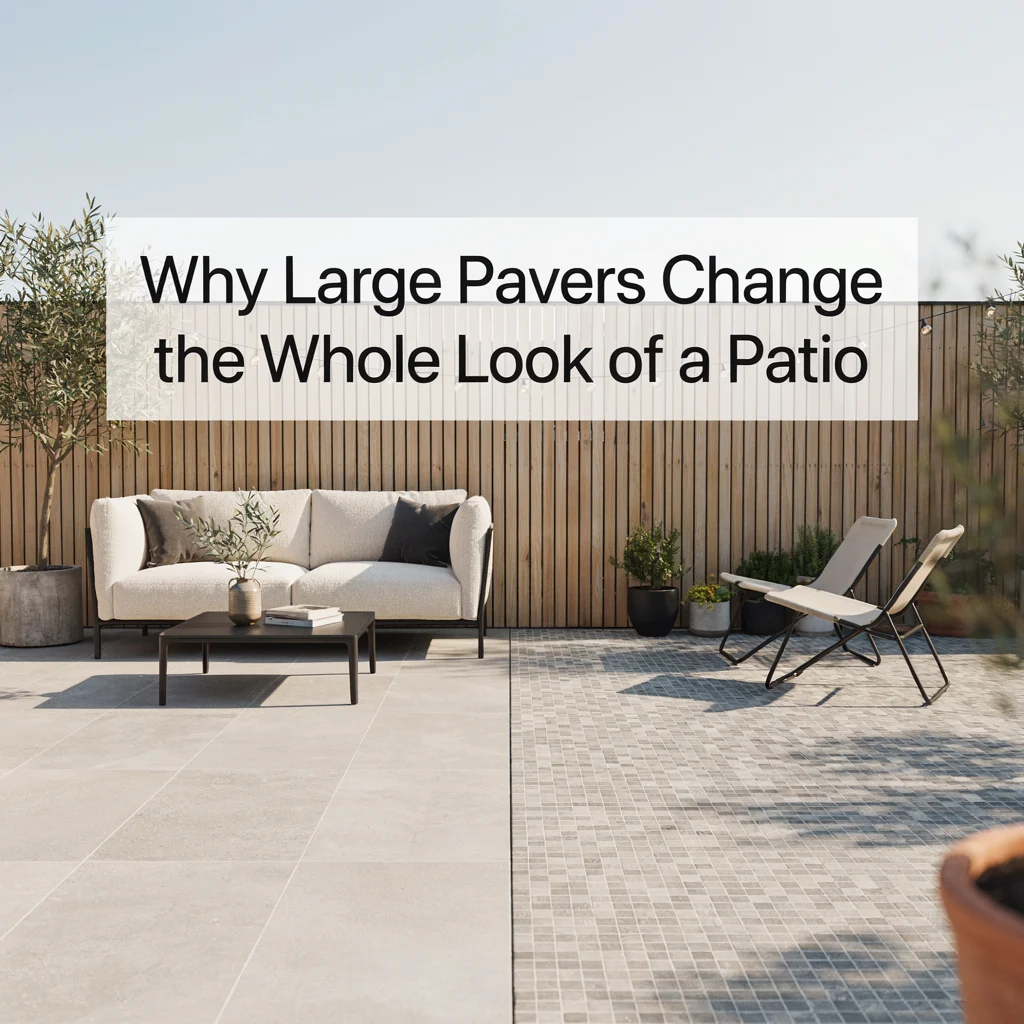 Why Large Pavers Change the Whole Look of a Patio