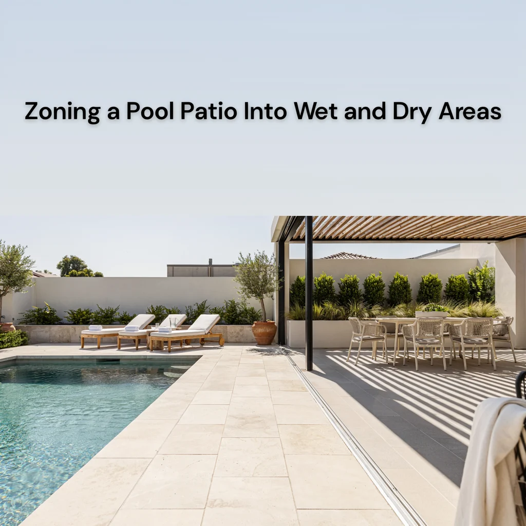 Zoning a Pool Patio Into Wet and Dry Areas