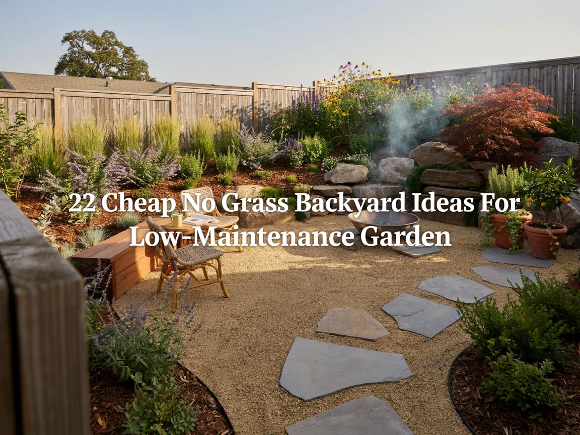 22 Cheap No Grass Backyard Ideas For Low-Maintenance Garden