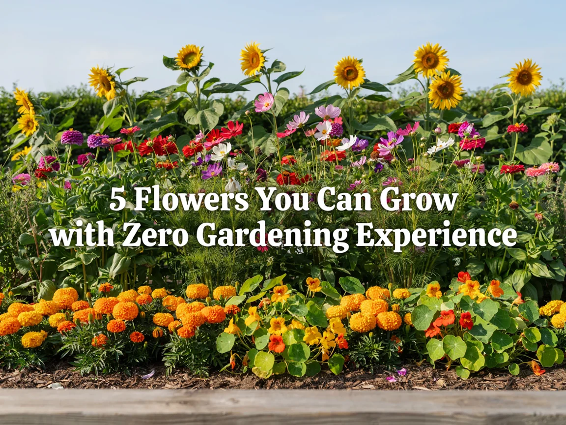 5 Flowers You Can Grow with Zero Gardening Experience