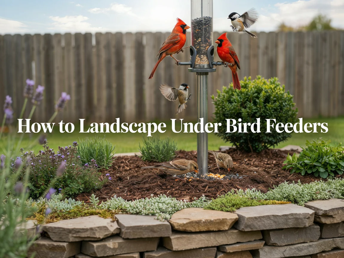 How to Landscape Under Bird Feeders