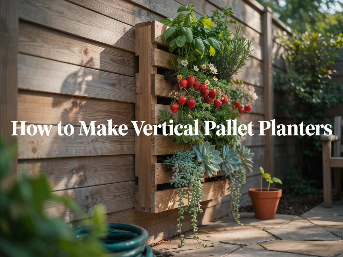 How to Make Vertical Pallet Planters