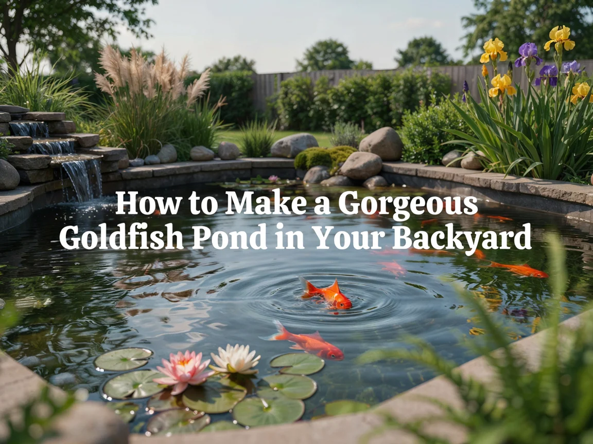 How to Make a Gorgeous Goldfish Pond in Your Backyard