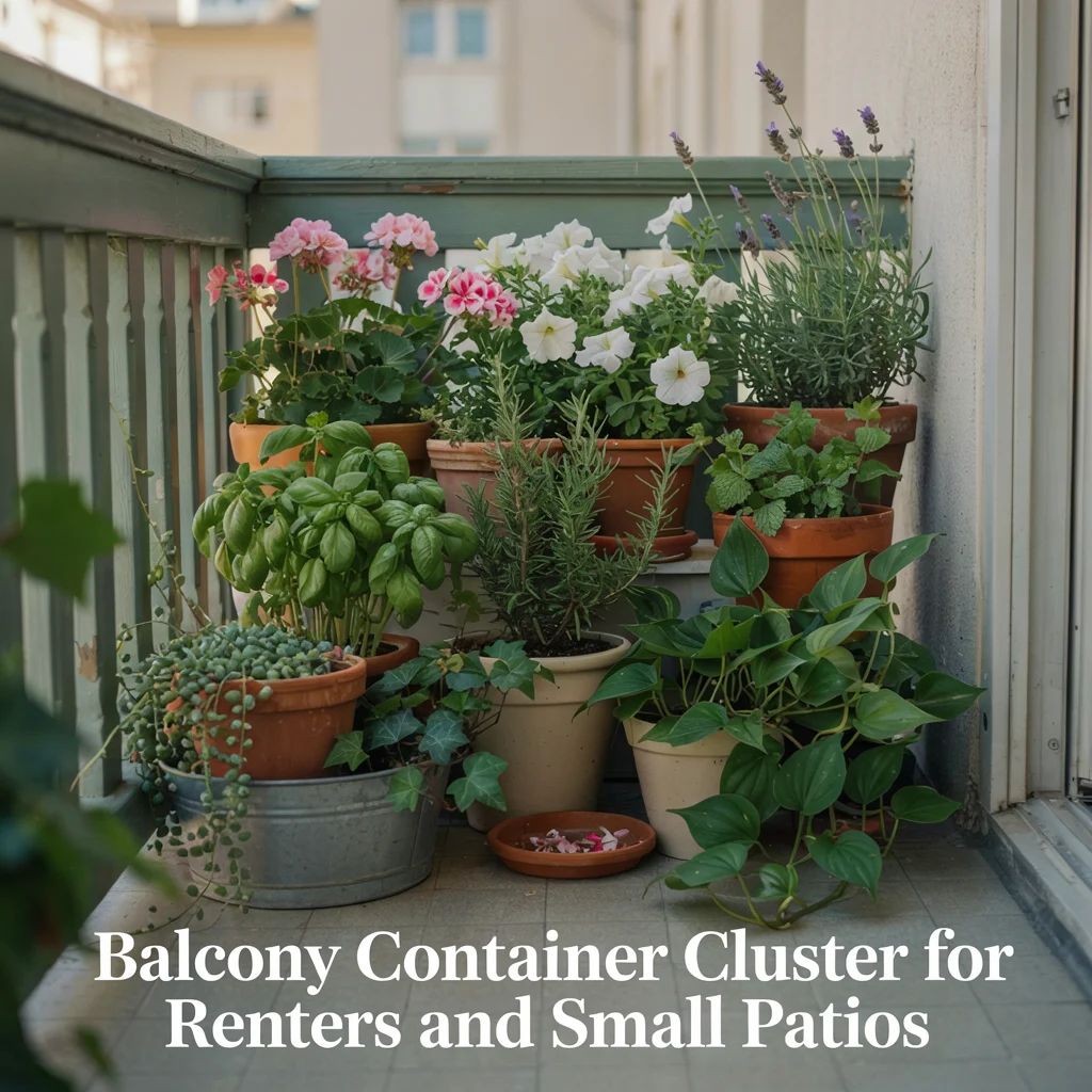 Balcony Container Cluster for Renters and Small Patios