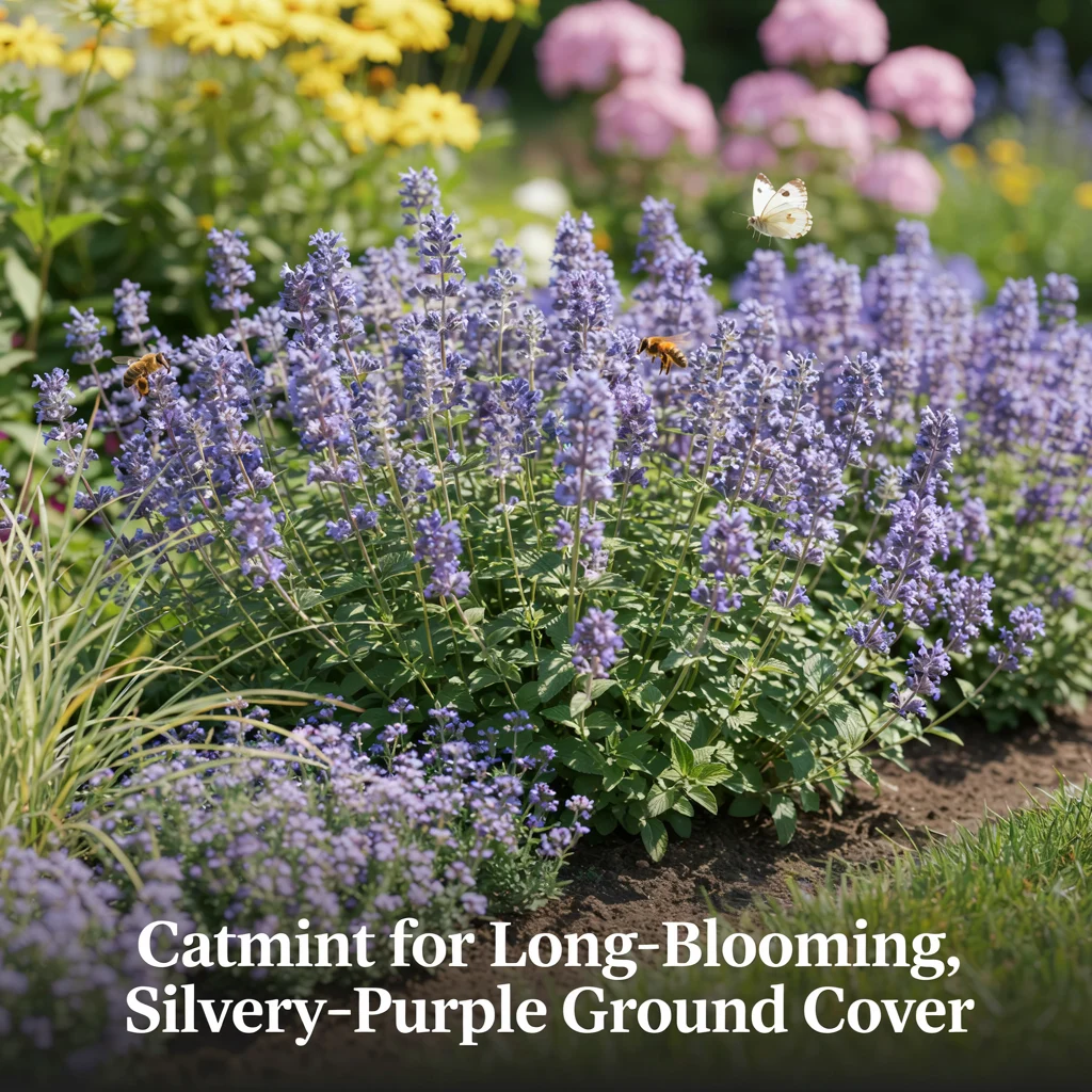 Catmint for Long-Blooming, Silvery-Purple Ground Cover