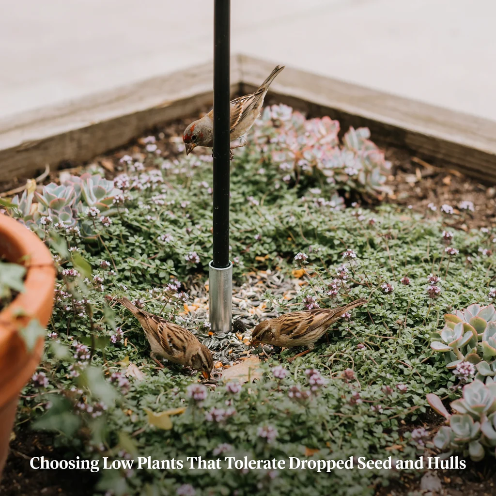 Choosing Low Plants That Tolerate Dropped Seed and Hulls